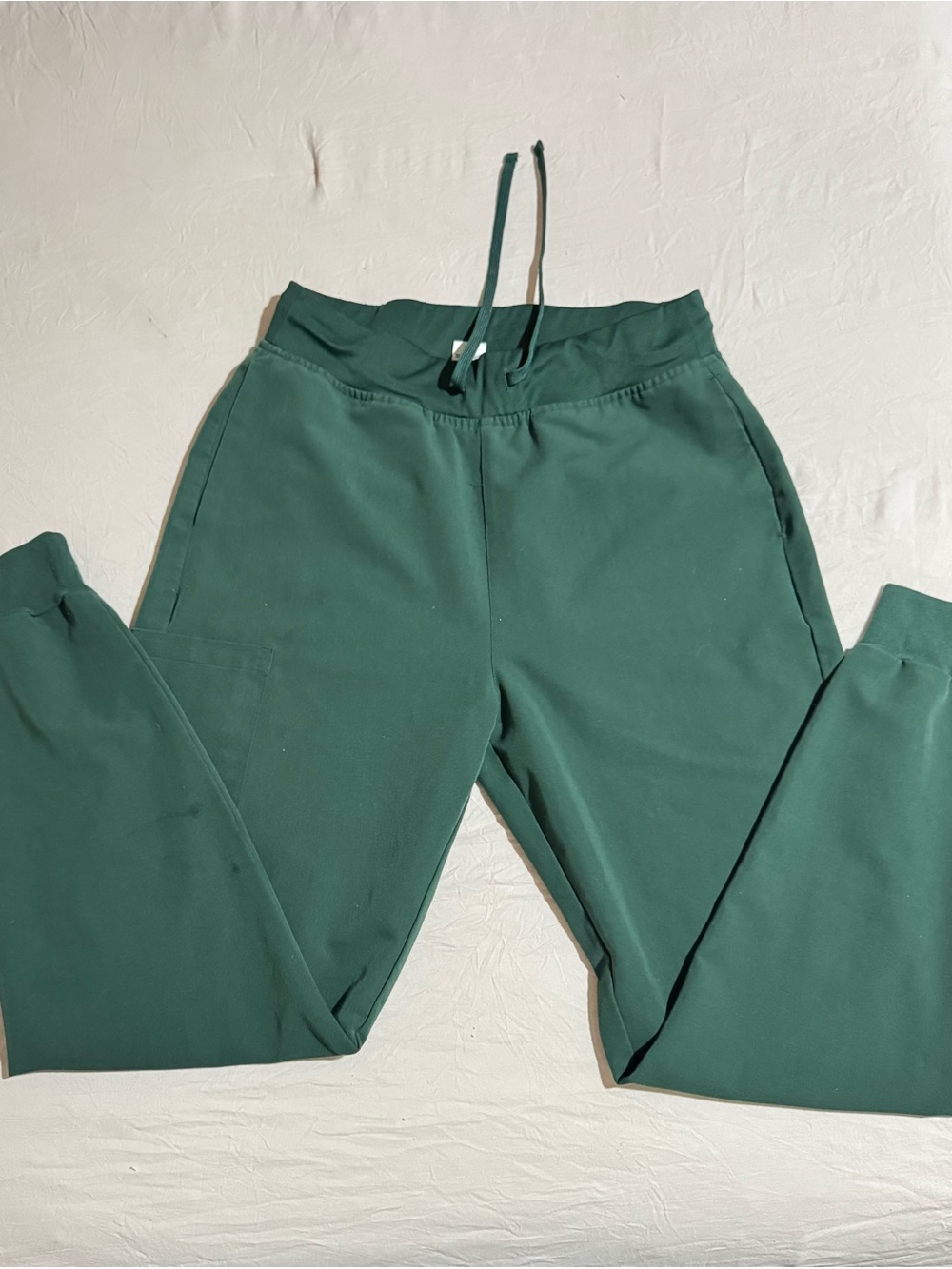 Mandala Scrub Forest Green Drawstring Joggers Size S